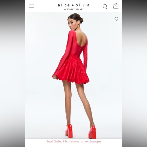 Alice + Olivia
Chara Long
Sleeve Minidress , Red size 0, Sample, New with tag. - Picture 2 of 11